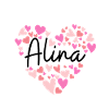 I love Alina - hearts for Alina