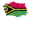 Vanuatu Flag Grunge Vanuatu Flag