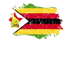 Zimbabwe Flag Grunge Zimbabwe Flag