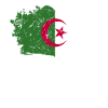 Drapeau algérien Grunge Drapeau algérien