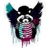 angel,raccoon,angelwings,graffiti