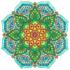 Mandala blue Flowerpower