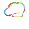 Bunte Bäckermütze