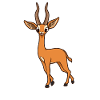 Kawaii Giraffe Gazelle