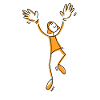 Applaudir signifie célébrer, sauter, rire