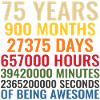 75 ans