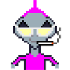 Pixel Alien "Violet Iro"