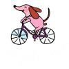 Bicycle Club Dachshund Dog Gift Viennese