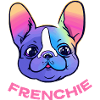 Frenchie Rainbow Français Bulldog Dog