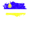 Drapeau bouriatie Grunge Drapeau bouriatie