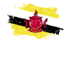 Brunei Flag Grunge Brunei Flag