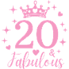 fabulous 20. 20th birthday