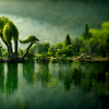 Dinosaur Lake Landscape Future III
