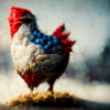 Abstract chicken fantasy