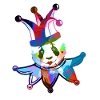 harlekin,panda,illustration,pantomime,bunter panda