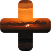 Plus Summer Symbol Lettering Sunset