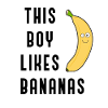 Healthy Fruits Bananas Ironic Saying