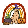 Cute Golden Retriever Halloween Dog
