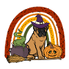 Cute Bullmastiff Halloween Kawaii