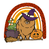 Süßer Zwergspitz Halloween Kostüm Hund