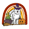 Cute Samoyed Halloween Dog
