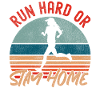 Running Runner Half Marathon Retro