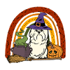 Mignon chien maltais d’Halloween