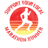 Running Runner Half Marathon Retro