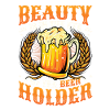 Funny beer drinker