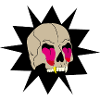 Skull that pulls tongues