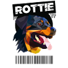 Rottweiler Rottie Poly Art