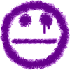 smilie neutral purple