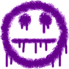 smilie mep zeraufen lila
