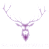 Schwarzwald Hirsch - Batik lila