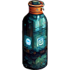 A drawn water bottle modern