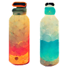 Two glass bottles retro