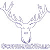 Schwarzwald Hirsch - Rand blau