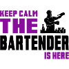 Keep calm bartender design