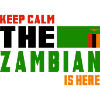Keep calm Zambia flags design