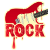 Melting Electric Rock Guitar