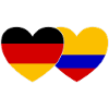 Allemagne Colombie Drapeau