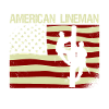 Patriotic Electrician American Flag Lineman