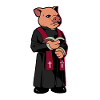 Pig Priest - Pig with Bible