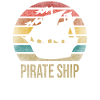 Pirate Ship Pirates Retro Sunset