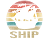 Pirate Ship Pirates Retro Sunset