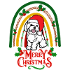 Christmas Poodle Kawaii