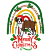 sweet German boxer Christmas