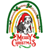 Bobtail Christmas English Sheepdog