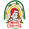 Sweet Akita Christmas Kawaii