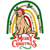 Golden Retriever Christmas Kawaii